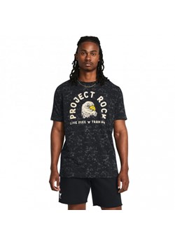 Męska koszulka treningowa Under Armour Project Rock Free Graphic - czarna ze sklepu Sportstylestory.com w kategorii T-shirty męskie - zdjęcie 172398314