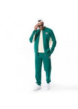 Męskie spodnie dresowe Fila Lincoln - zielone ze sklepu Sportstylestory.com w kategorii Spodnie męskie - zdjęcie 172398501