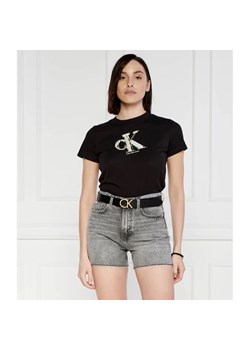 CALVIN KLEIN JEANS T-shirt META BABY | Regular Fit ze sklepu Gomez Fashion Store w kategorii Bluzki damskie - zdjęcie 172399324