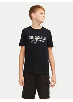 Jack&Jones Junior T-Shirt Joraruba 12257133 Czarny Standard Fit ze sklepu MODIVO w kategorii T-shirty chłopięce - zdjęcie 172400470