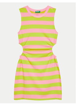 United Colors Of Benetton Sukienka letnia 34QCCV00S Kolorowy Regular Fit ze sklepu MODIVO w kategorii Sukienki dziewczęce - zdjęcie 172400680
