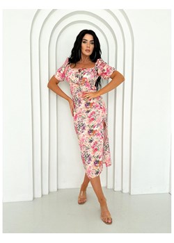 Modna dopasowana sukienka z printem ELISE - wzór 3 ze sklepu magmac.pl w kategorii Sukienki - zdjęcie 172402200