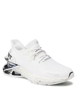 Sneakersy Plein Sport The Scratch FABS USC0335 PTE003N White/Nickel 0191 ze sklepu eobuwie.pl w kategorii Buty sportowe męskie - zdjęcie 172403782