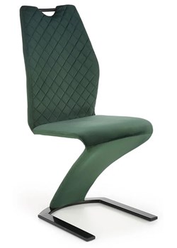 Zielone pikowane nowoczesne krzesło - Riko ze sklepu Edinos.pl w kategorii Krzesła - zdjęcie 172403950