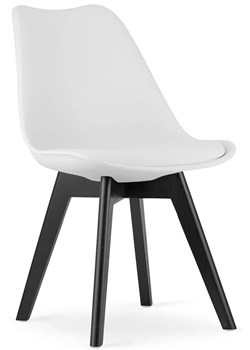 Białe kuchenne krzesło w stylu nowoczesnym - Asaba 4X ze sklepu Edinos.pl w kategorii Krzesła - zdjęcie 172404224