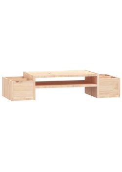 Nadstawka na biurko z naturalnego drewna sosnowego - Svorini ze sklepu Edinos.pl w kategorii Meble biurowe - zdjęcie 172404513