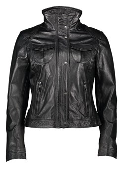 Buffalo Skórzana kurtka w kolorze czarnym ze sklepu Limango Polska w kategorii Kurtki damskie - zdjęcie 172404961