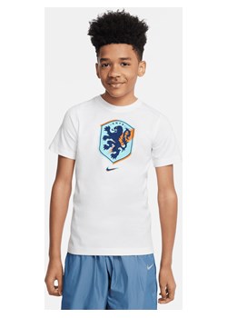 T-shirt piłkarski dla dużych dzieci Nike Holandia - Biel ze sklepu Nike poland w kategorii T-shirty chłopięce - zdjęcie 172407183
