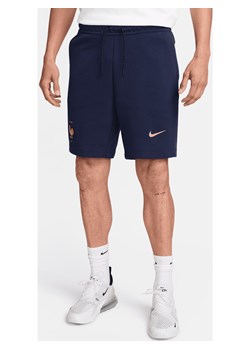 Spodenki męskie FFF Nike Sportswear Tech Fleece - Niebieski ze sklepu Nike poland w kategorii Spodenki męskie - zdjęcie 172407184