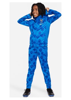 Piłkarski dres z tkaniny dla dużych dzieci Nike FFF - Niebieski ze sklepu Nike poland w kategorii Dresy chłopięce - zdjęcie 172407251