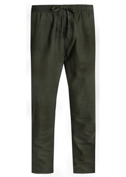 Lniane Spodnie Idealne na Lato - Brave Soul - Khaki SPBRSSS24BEACHkhaki ze sklepu JegoSzafa.pl w kategorii Spodnie męskie - zdjęcie 172408980