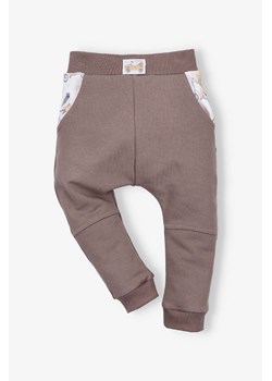 Spodnie dresowe CUTE CARS z bawełny organicznej ze sklepu 5.10.15 w kategorii Spodnie i półśpiochy - zdjęcie 172409581