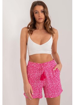 Wzorzyste szorty damskie Sublevel ciemno różowe ze sklepu 5.10.15 w kategorii Szorty - zdjęcie 172409584