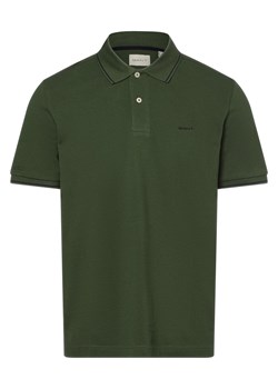 Gant Męska koszulka polo Mężczyźni Bawełna jodłowy jednolity ze sklepu vangraaf w kategorii T-shirty męskie - zdjęcie 172409690