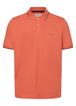 Gant Męska koszulka polo Mężczyźni Bawełna koralowy jednolity ze sklepu vangraaf w kategorii T-shirty męskie - zdjęcie 172409692