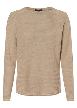 Franco Callegari Damski sweter lniany Kobiety len beżowy jednolity ze sklepu vangraaf w kategorii Swetry damskie - zdjęcie 172409732