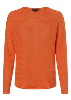 Franco Callegari Damski sweter lniany Kobiety len pomarańczowy jednolity ze sklepu vangraaf w kategorii Swetry damskie - zdjęcie 172409734