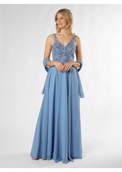 Unique Damska sukienka wieczorowa ze stułą Kobiety Sztuczne włókno jasnoniebieski jednolity ze sklepu vangraaf w kategorii Sukienki - zdjęcie 172409832
