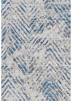 Niebiesko-szary dywan w nowoczesną jodełkę - Izos 6X ze sklepu Edinos.pl w kategorii Dywany - zdjęcie 172411350