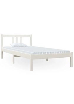 Białe jednoosobowe łóżko z drewna 90x200 cm - Kenet 3X ze sklepu Edinos.pl w kategorii Łóżka i materace - zdjęcie 172411374