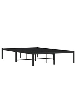 Czarne Metalowe Łóżko 120X200 Cm C5-T76 ze sklepu Edinos.pl w kategorii Łóżka i materace - zdjęcie 172411602