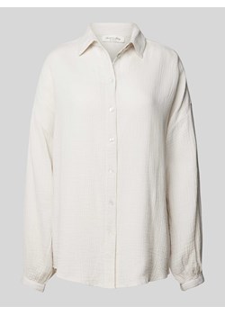 Bluzka koszulowa z fakturowanym wzorem ze sklepu Peek&Cloppenburg  w kategorii Koszule damskie - zdjęcie 172412172