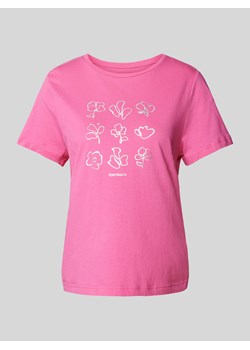 T-shirt z okrągłym dekoltem ze sklepu Peek&Cloppenburg  w kategorii Bluzki damskie - zdjęcie 172412184