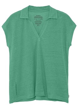 Ecoalf Lniana koszulka w kolorze zielonym ze sklepu Limango Polska w kategorii Bluzki damskie - zdjęcie 172413440