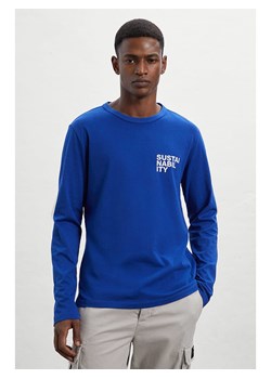 Ecoalf Koszulka w kolorze niebieskim ze sklepu Limango Polska w kategorii T-shirty męskie - zdjęcie 172413482