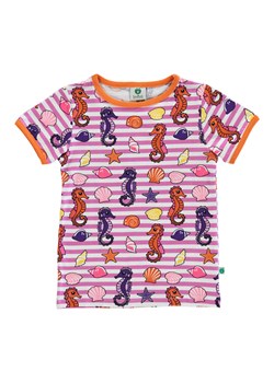 Småfolk Koszulka w kolorze różowym ze wzorem ze sklepu Limango Polska w kategorii Bluzki dziewczęce - zdjęcie 172413672