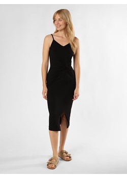 EDITED Sukienka damska - Maxine Kobiety wiskoza czarny jednolity ze sklepu vangraaf w kategorii Sukienki - zdjęcie 172414243