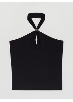 STEFANEL Top w kolorze czarnym ze sklepu Limango Polska w kategorii Bluzki damskie - zdjęcie 172415240