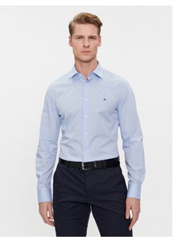 Tommy Hilfiger Koszula Cl Flex Poplin Rf Shirt MW0MW31219 Błękitny Regular Fit ze sklepu MODIVO w kategorii Koszule męskie - zdjęcie 172415681