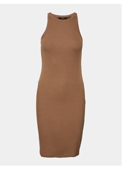 Vero Moda Sukienka codzienna Chloe 10306898 Brązowy Tight Fit ze sklepu MODIVO w kategorii Sukienki - zdjęcie 172416054