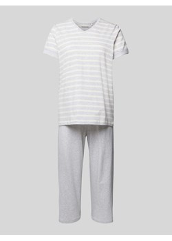 Piżama z wzorem w paski ze sklepu Peek&Cloppenburg  w kategorii Piżamy damskie - zdjęcie 172416930
