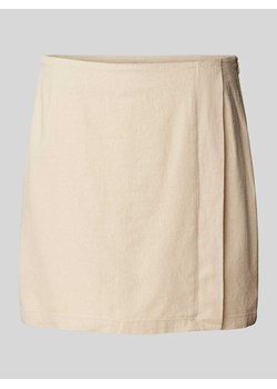 Spódnica lniana z wysokim stanem w stylu kopertowym model ‘BRIE-CARO’ ze sklepu Peek&Cloppenburg  w kategorii Spódnice - zdjęcie 172417013