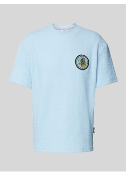 T-shirt z fakturowanym wzorem ze sklepu Peek&Cloppenburg  w kategorii T-shirty męskie - zdjęcie 172417064