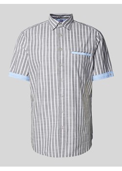 Koszula casualowa o kroju slim fit z wzorem w paski ze sklepu Peek&Cloppenburg  w kategorii Koszule męskie - zdjęcie 172417094