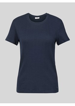T-shirt z efektem prążkowania ze sklepu Peek&Cloppenburg  w kategorii Bluzki damskie - zdjęcie 172417100