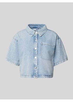 Bluzka jeansowa z listwą z zatrzaskami model ‘LILIA’ ze sklepu Peek&Cloppenburg  w kategorii Koszule damskie - zdjęcie 172417151