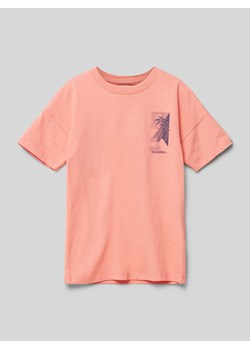 T-shirt z nadrukiem z logo ze sklepu Peek&Cloppenburg  w kategorii T-shirty chłopięce - zdjęcie 172417382