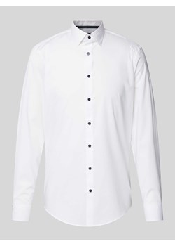 Koszula biznesowa o kroju slim fit z kołnierzykiem typu kent ze sklepu Peek&Cloppenburg  w kategorii Koszule męskie - zdjęcie 172417774