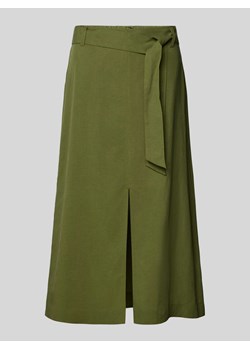 Spódnica midi z wiązanym paskiem ze sklepu Peek&Cloppenburg  w kategorii Spódnice - zdjęcie 172417832