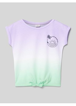 T-shirt z wiązanym detalem ze sklepu Peek&Cloppenburg  w kategorii Bluzki dziewczęce - zdjęcie 172417961