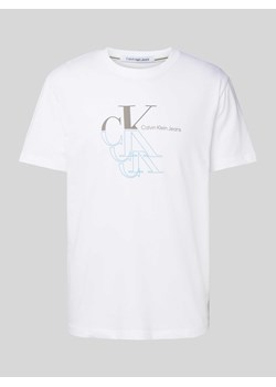 T-shirt z nadrukiem z logo model ‘MONOGRAM ECHO’ ze sklepu Peek&Cloppenburg  w kategorii T-shirty męskie - zdjęcie 172417972
