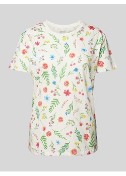 T-shirt z kwiatowym nadrukiem ze sklepu Peek&Cloppenburg  w kategorii Bluzki damskie - zdjęcie 172418104