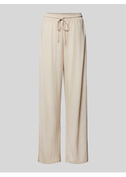 Spodnie materiałowe z szeroką nogawką i elastycznym pasem model ‘JANY’ ze sklepu Peek&Cloppenburg  w kategorii Spodnie damskie - zdjęcie 172418111