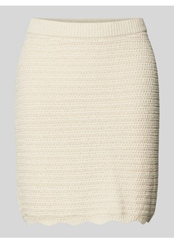 Spódnica mini z wysokim stanem i fakturowanym wzorem model ‘BORABORA’ ze sklepu Peek&Cloppenburg  w kategorii Spódnice - zdjęcie 172418304
