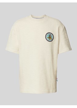 T-shirt z fakturowanym wzorem ze sklepu Peek&Cloppenburg  w kategorii T-shirty męskie - zdjęcie 172418442