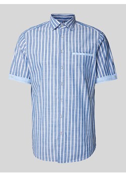 Koszula casualowa o kroju slim fit z wzorem w paski ze sklepu Peek&Cloppenburg  w kategorii Koszule męskie - zdjęcie 172418443